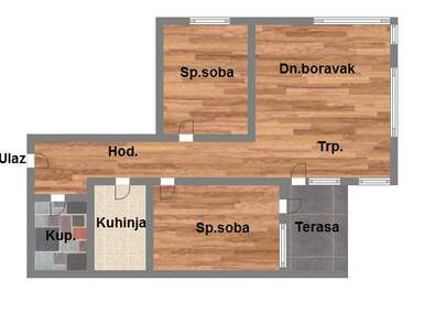 Trosoban stan, Novi Sad, Telep, prodaja, 72m2, 164040e, id1060556